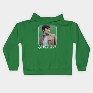 George Best -- 70s Retro Mod Design Kids Hoodie